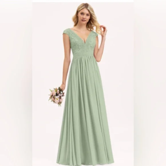 JJs House | Dresses | Bridesmaid Dress Sage Green Chiffon Size 26w New With  Tags | Poshmark